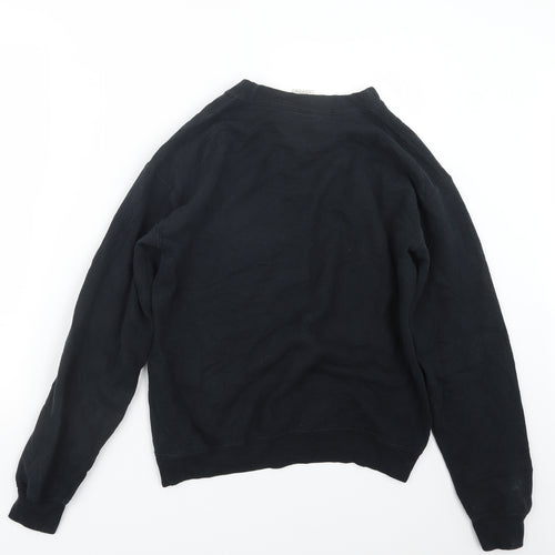 Gildan Mens Black   Pullover Jumper Size S