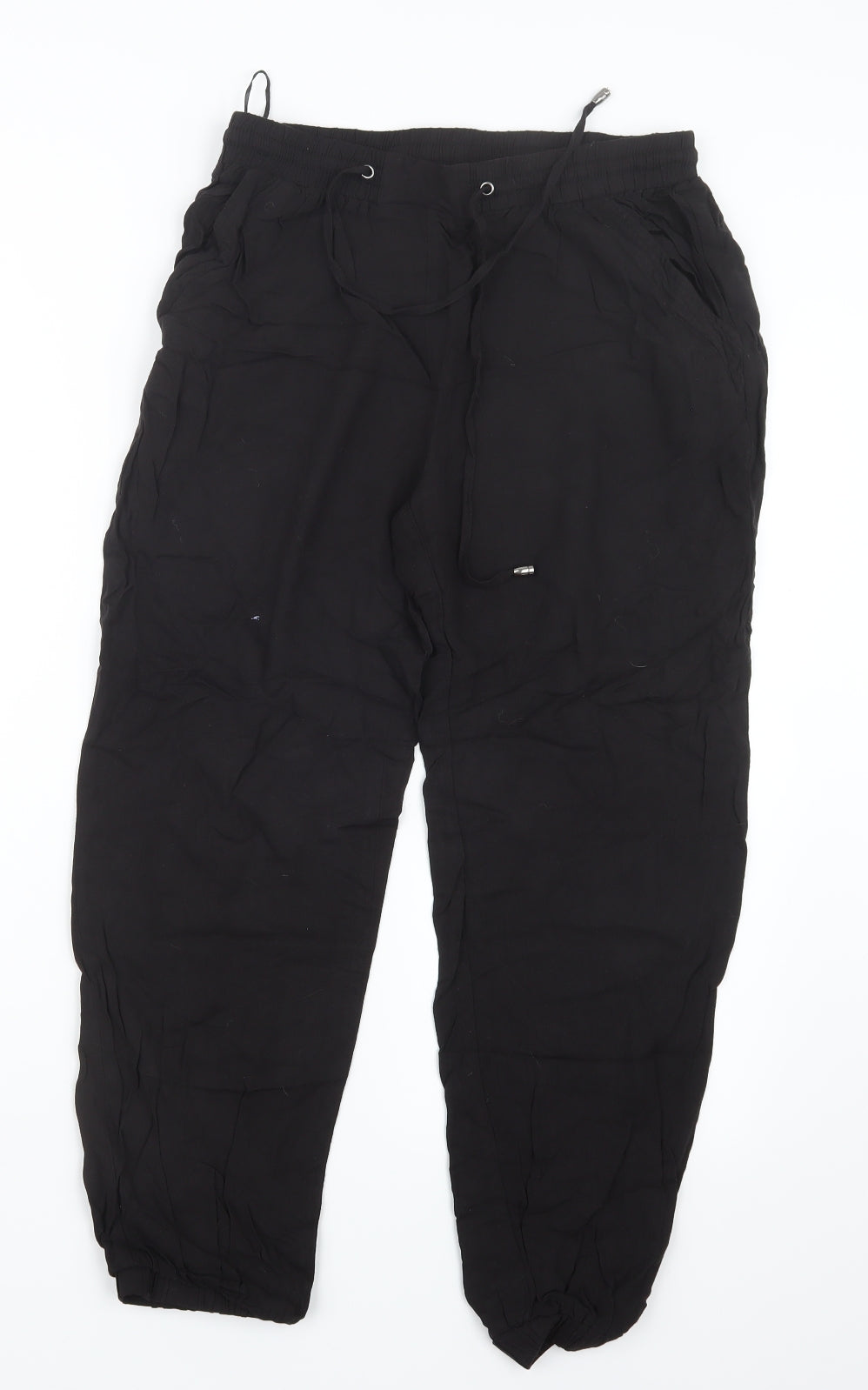 New Look Womens Black   Cargo Trousers Size 10 L23 in