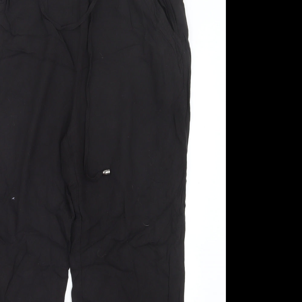 New Look Womens Black   Cargo Trousers Size 10 L23 in