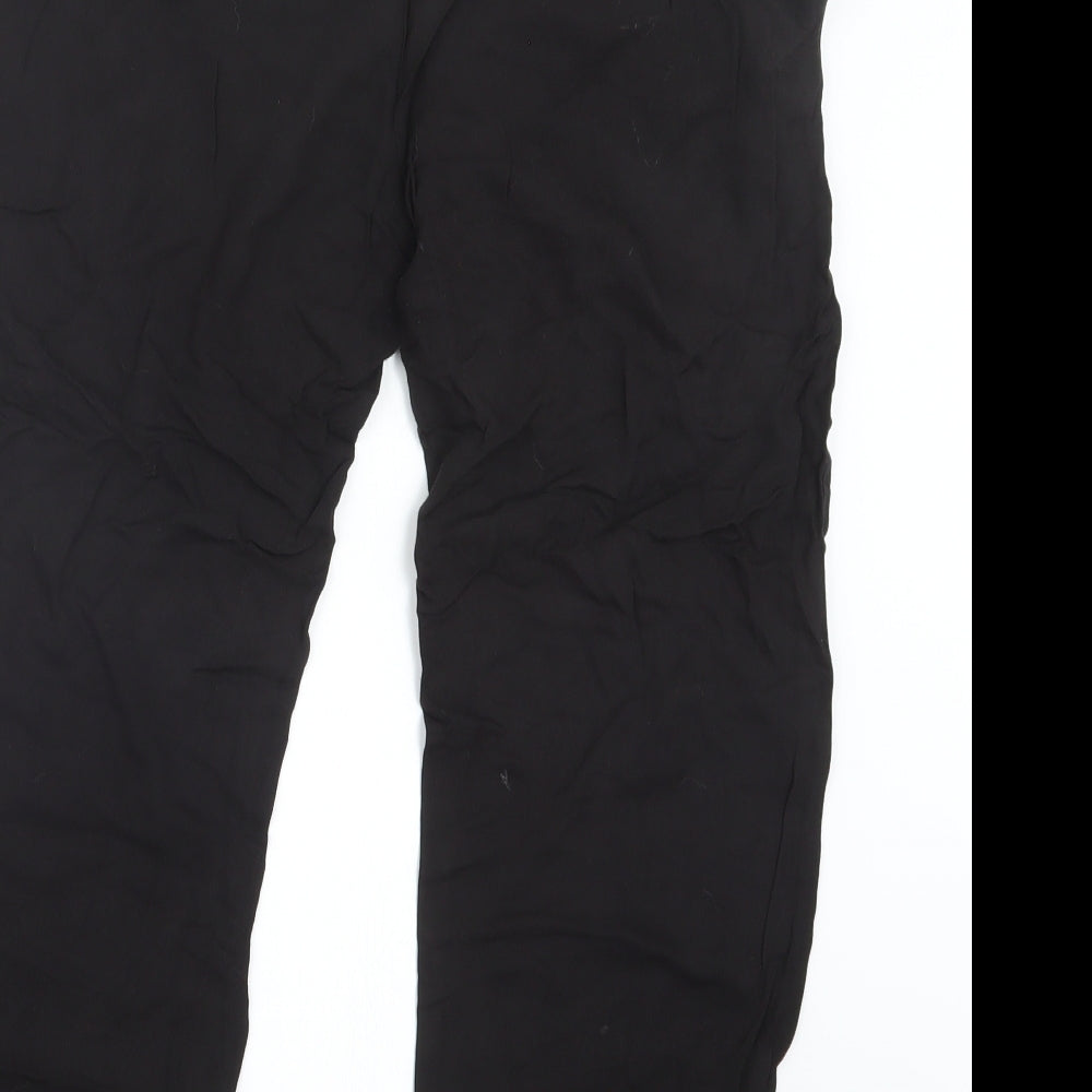 New Look Womens Black   Cargo Trousers Size 10 L23 in
