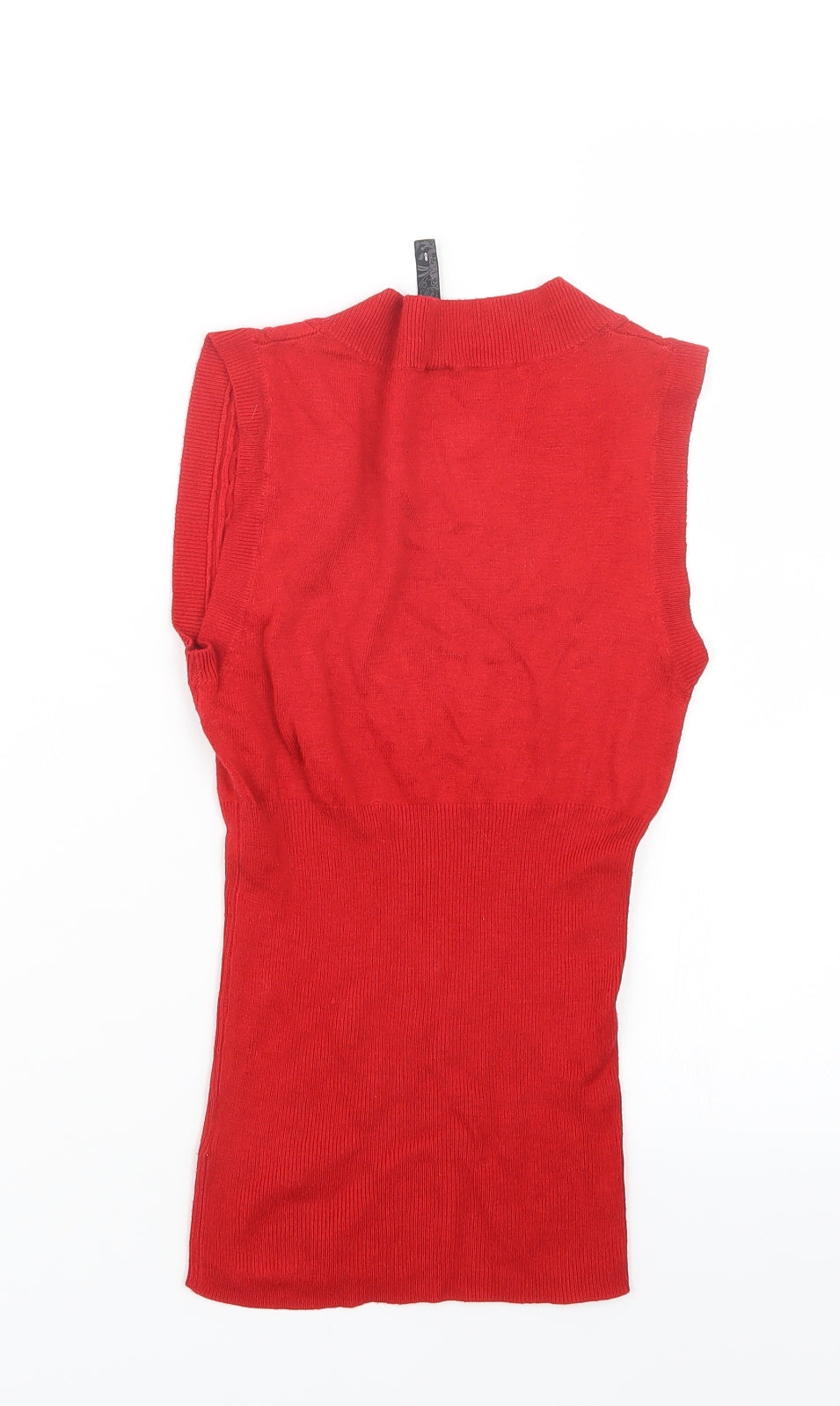 Bay Womens Red  Knit Pullover Jumper Size 8