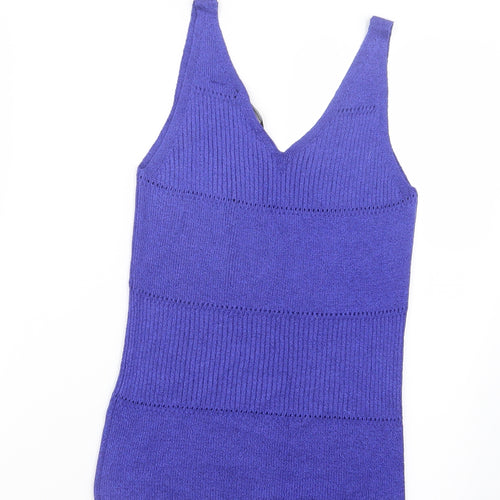 George Womens Blue  Knit Pullover Jumper Size 12