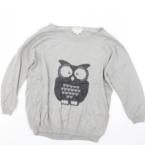 NEXT Womens Grey  Knit Pullover Jumper Size 12