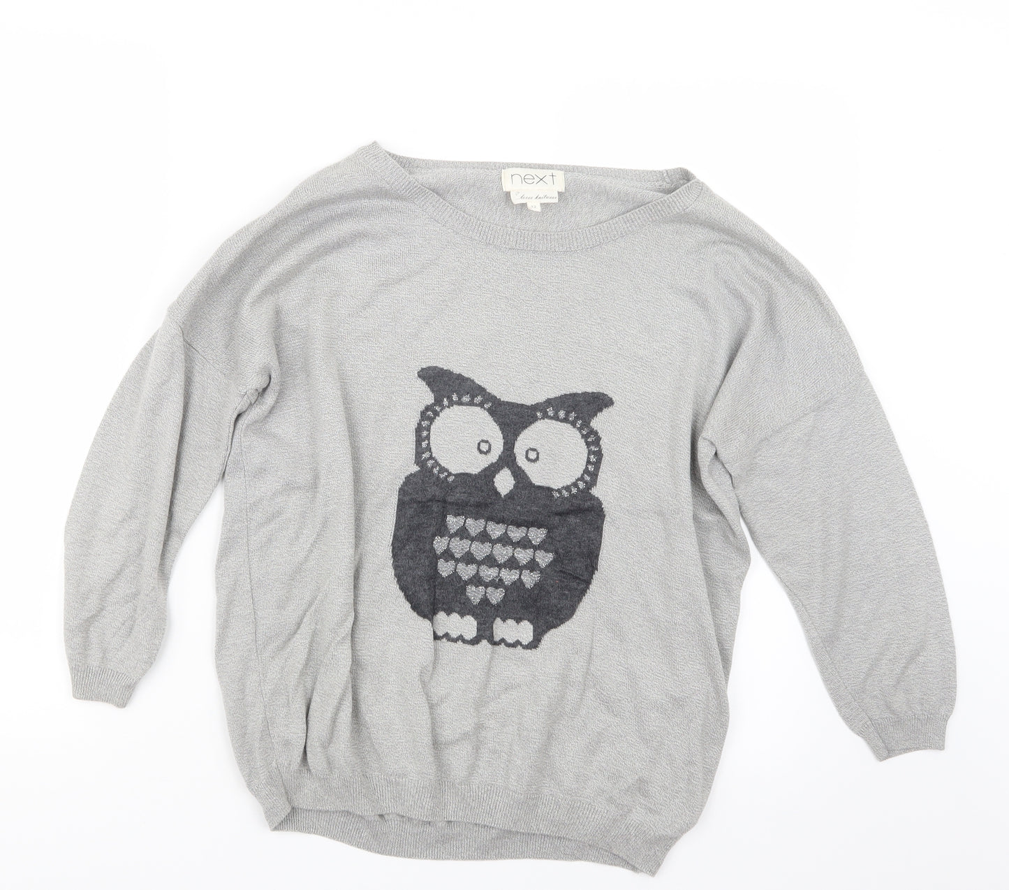 NEXT Womens Grey  Knit Pullover Jumper Size 12