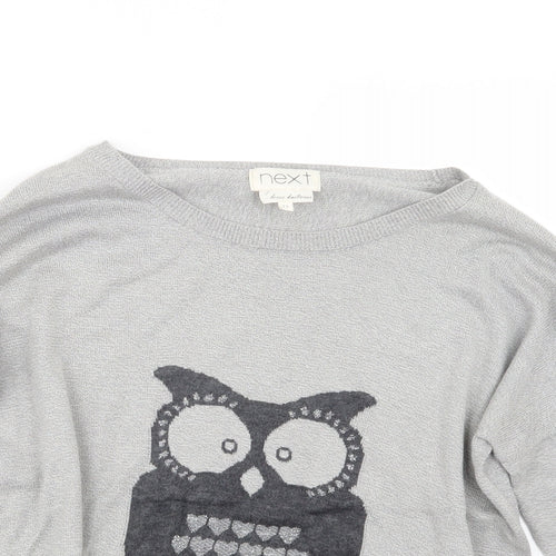 NEXT Womens Grey  Knit Pullover Jumper Size 12