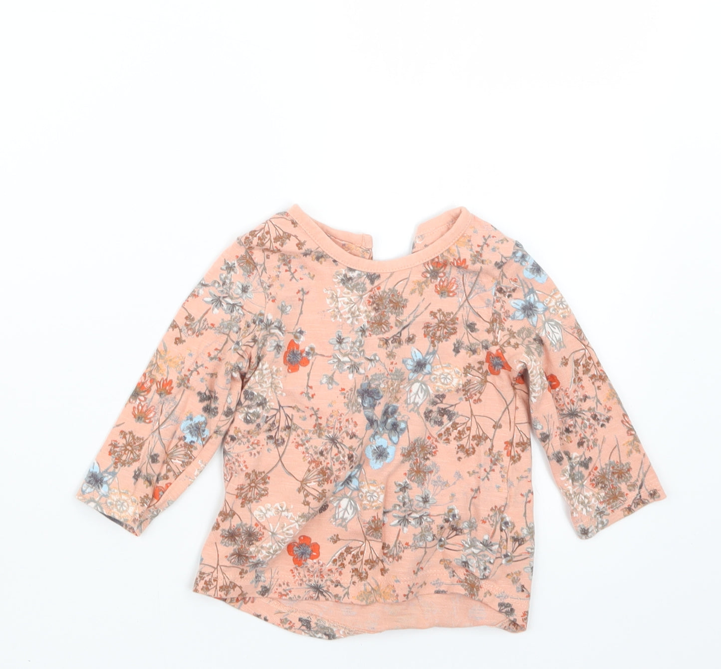 NEXT Girls Pink Geometric  Basic T-Shirt Size 3-6 Months