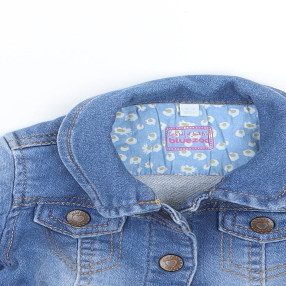 Blue Zoo Girls Blue  Denim Jacket  Size 0-3 Months