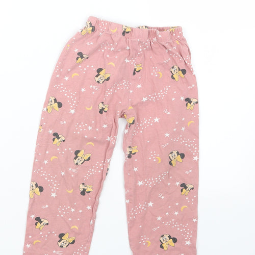 Primark Girls Pink Geometric  Capri Pyjama Set Size 3-4 Years  - Minnie Mouse