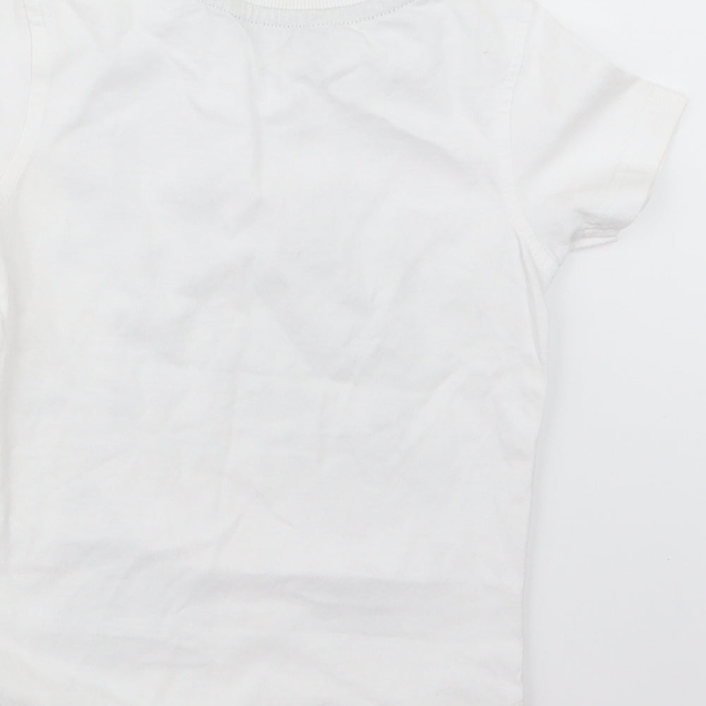 George Boys White   Basic T-Shirt Size 2-3 Years