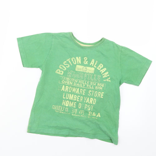 Rebel Boys Green   Basic T-Shirt Size 4-5 Years
