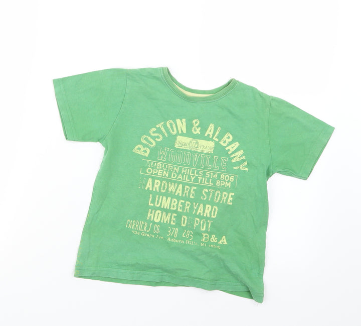 Rebel Boys Green   Basic T-Shirt Size 4-5 Years