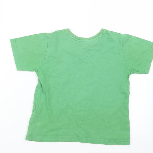 Rebel Boys Green   Basic T-Shirt Size 4-5 Years