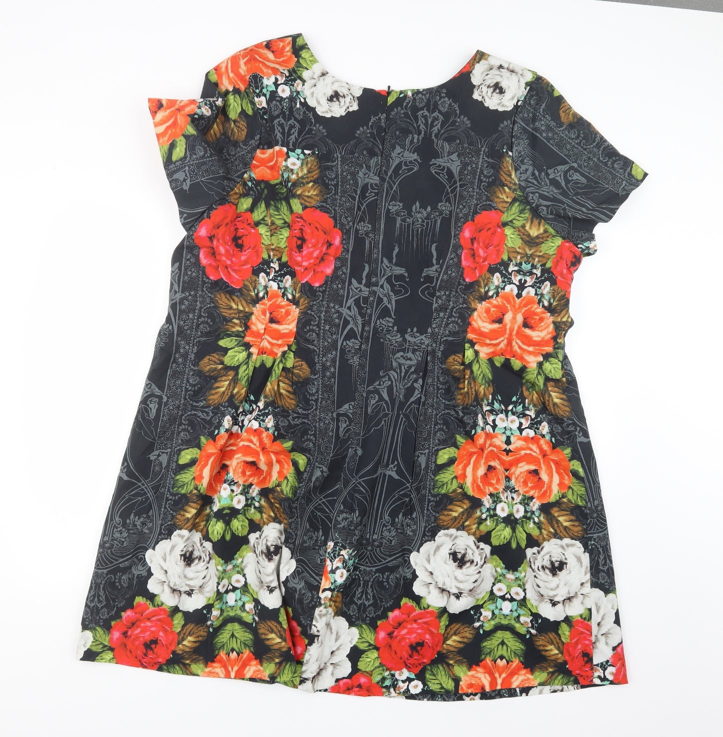 Simply Be Womens Grey Geometric  A-Line  Size 24