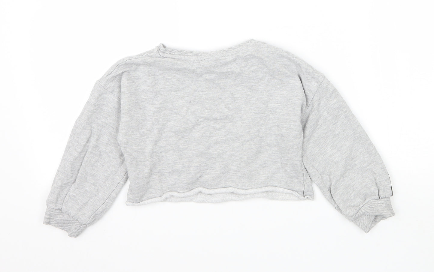 Matalan Girls Grey  Jersey Pullover Sweatshirt Size 5 Years