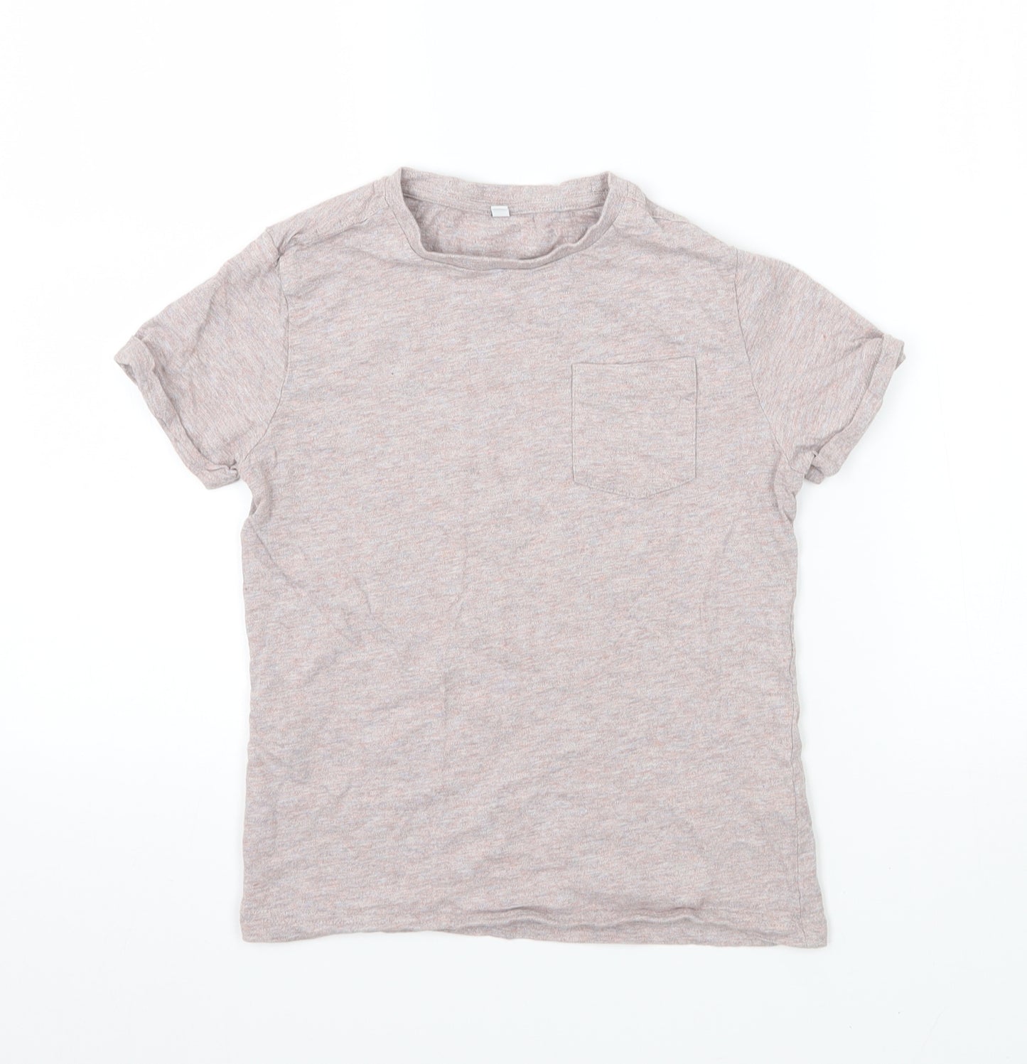 M&S Girls Pink  Jersey Basic T-Shirt Size 7-8 Years