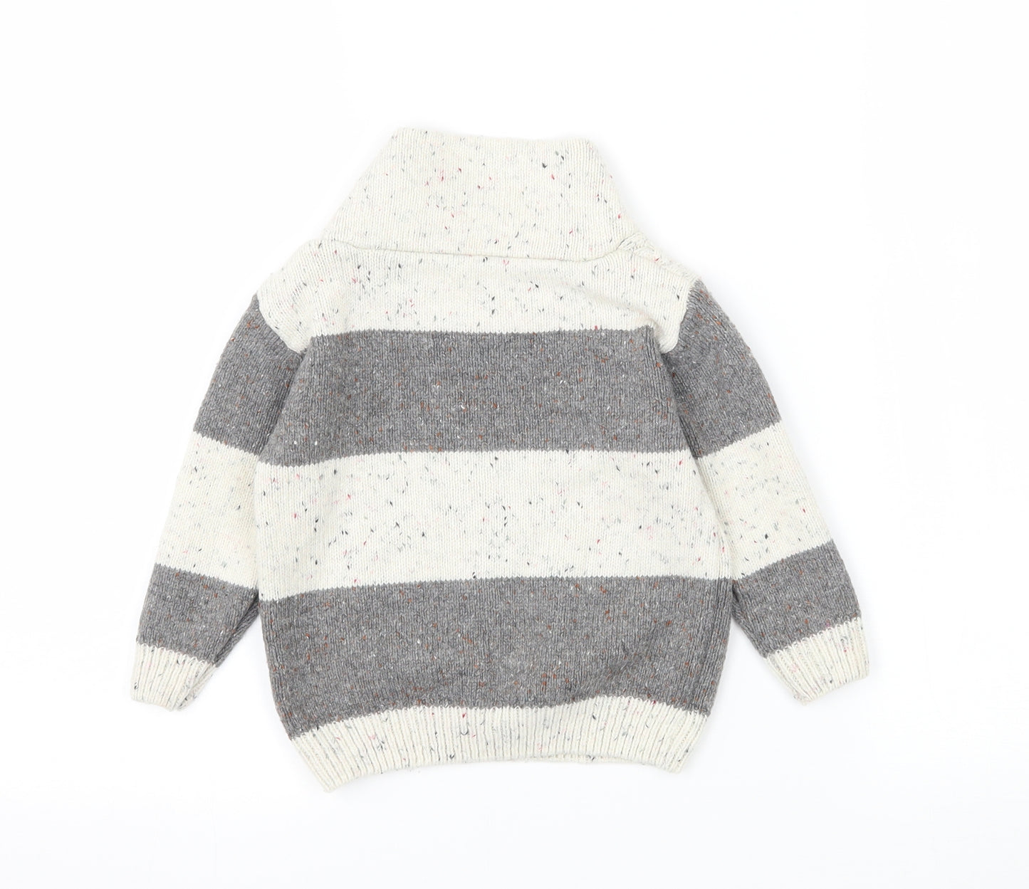 Nutmeg Baby Multicoloured Striped Knit Pullover Jumper Size 12-18 Months