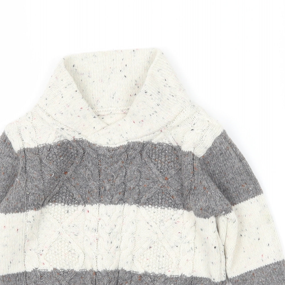 Nutmeg Baby Multicoloured Striped Knit Pullover Jumper Size 12-18 Months