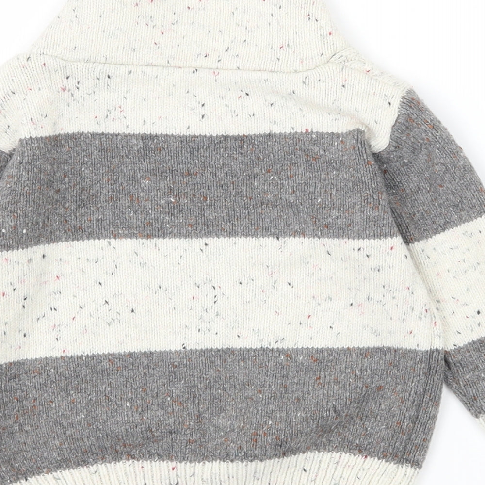 Nutmeg Baby Multicoloured Striped Knit Pullover Jumper Size 12-18 Months