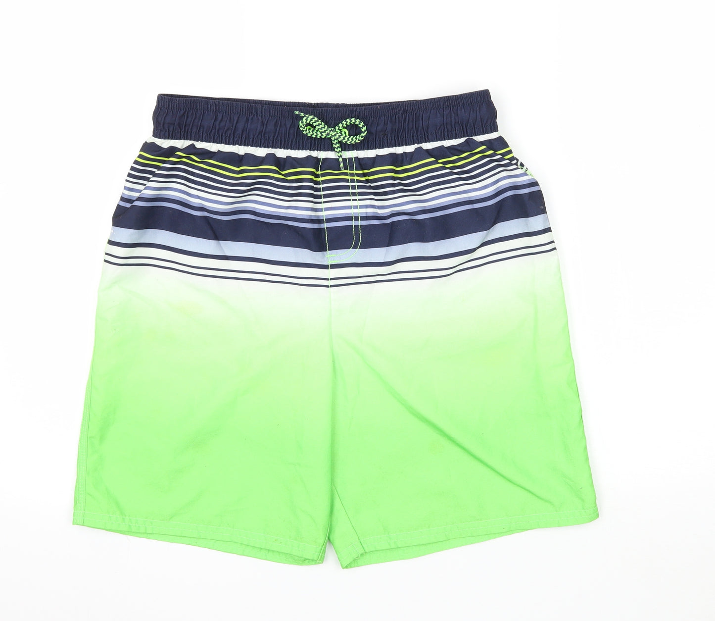 George Boys Multicoloured Striped  Sweat Shorts Size 13-14 Years - swim short