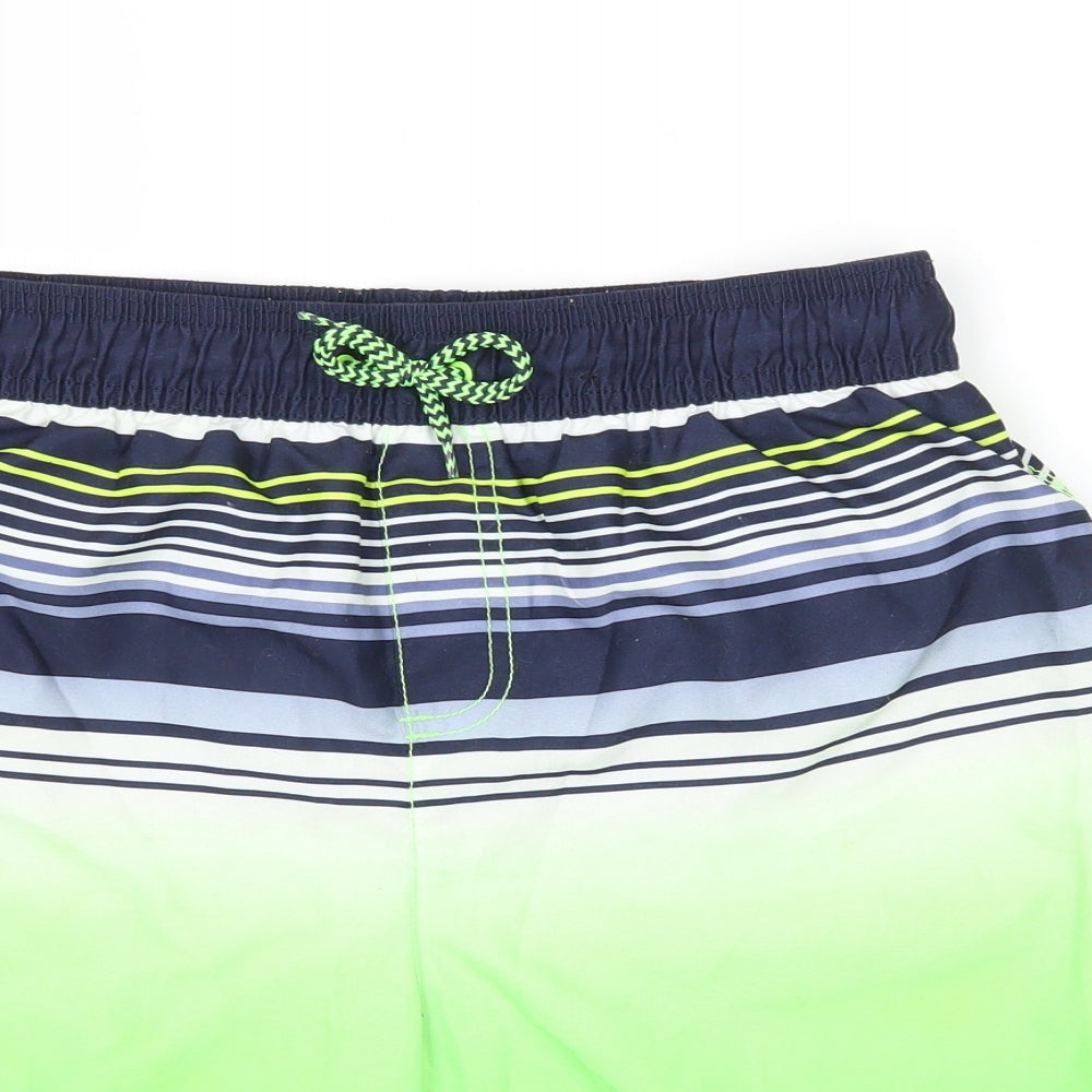 George Boys Multicoloured Striped  Sweat Shorts Size 13-14 Years - swim short