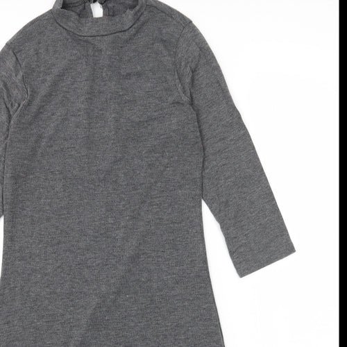 Boohoo Womens Grey  Jersey T-Shirt Dress  Size 14