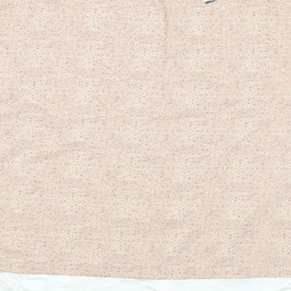 M&S Womens Pink  Jersey Pullover Jumper Size 18