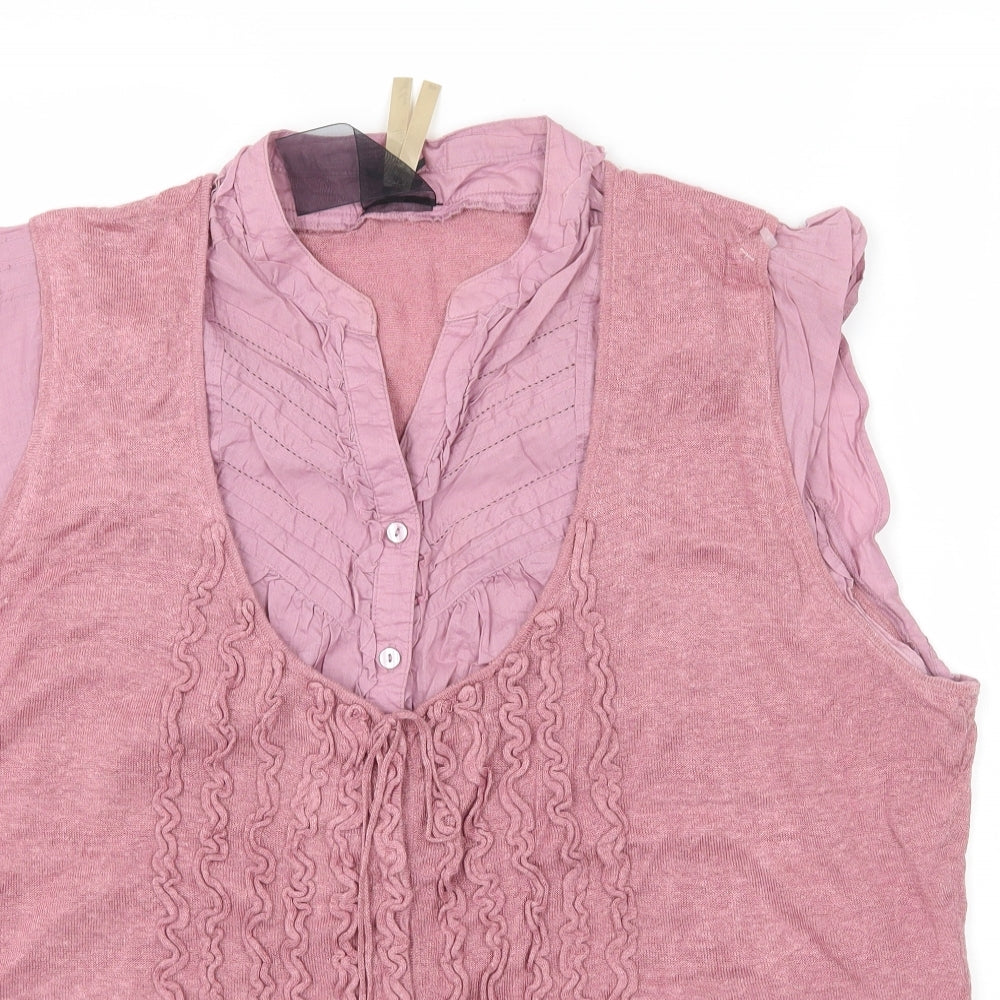 NEXT Womens Pink   Basic Blouse Size 20