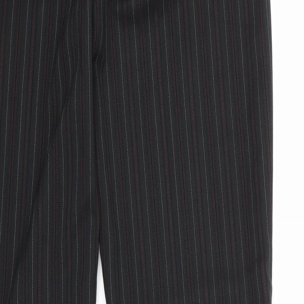 NEXT Womens Black Striped  Trousers  Size 10 L31 in