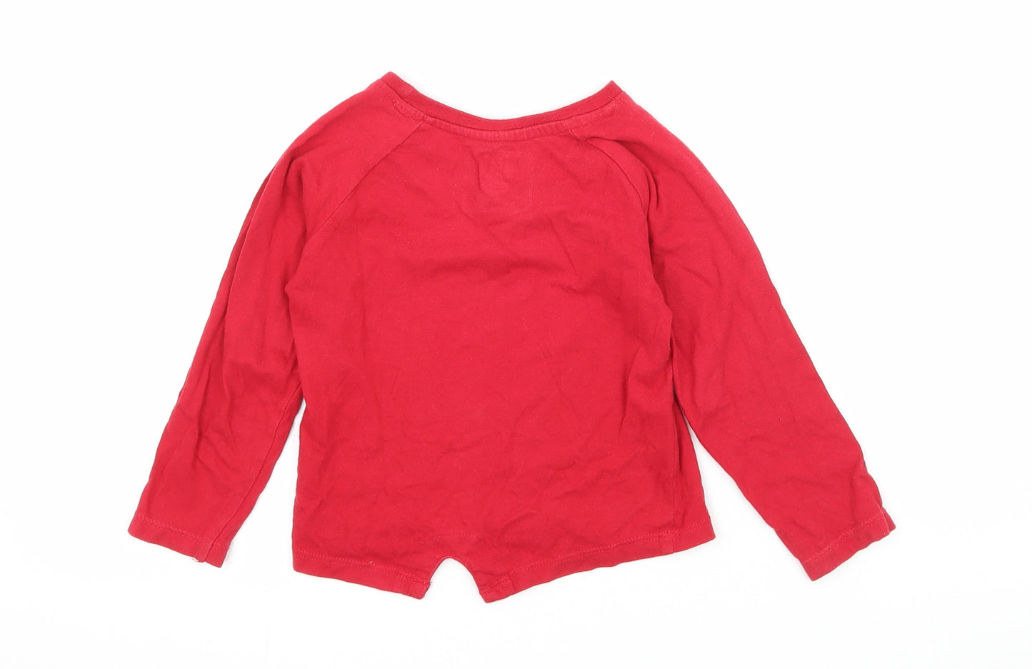 Young Dimension Girls Red  Jersey Basic T-Shirt Size 18-24 Months  - Minnie mouse