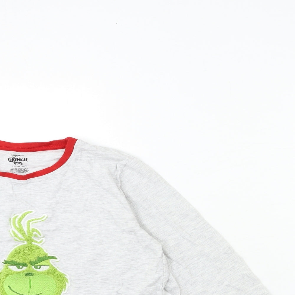 Primark Boys Red Striped   Pyjama Set Size 12-13 Years  - grinch