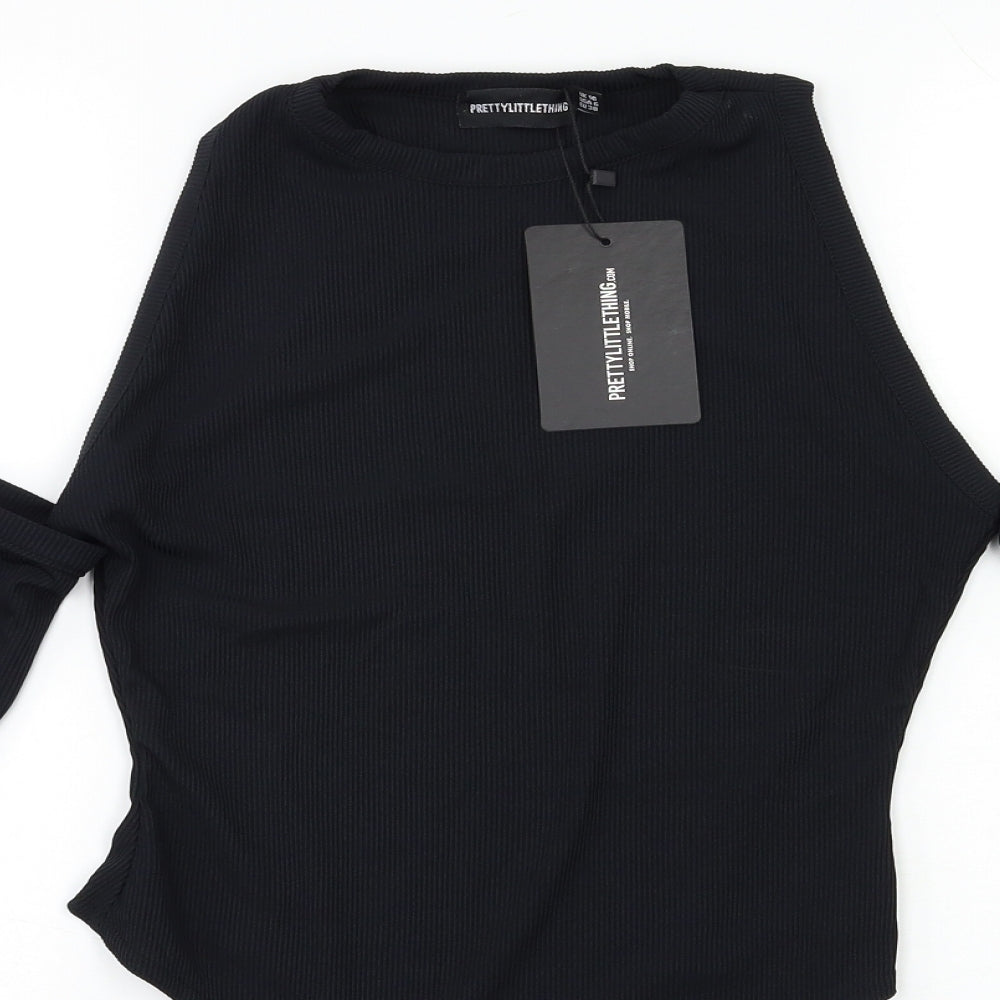 PRETTYLITTLETHING Womens Black   Basic Tank Size 10
