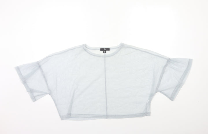 Missguided Womens Grey   Basic Blouse Size 12