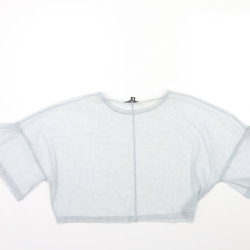 Missguided Womens Grey   Basic Blouse Size 12