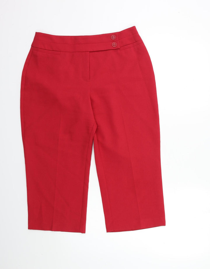 Bonmarché Womens Red Rain Trousers Trousers Size 12 L20 in