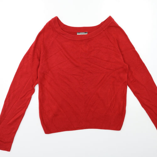 George Womens Red  Knit Pullover Jumper Size 16