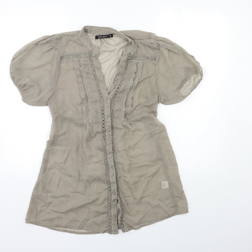 Select Womens Grey   Basic Blouse Size 10