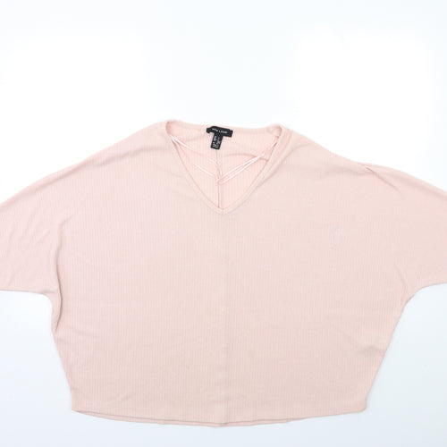 New Look Womens Pink  Knit Pullover Jumper Size S