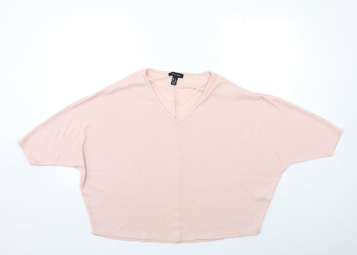 New Look Womens Pink  Knit Pullover Jumper Size S