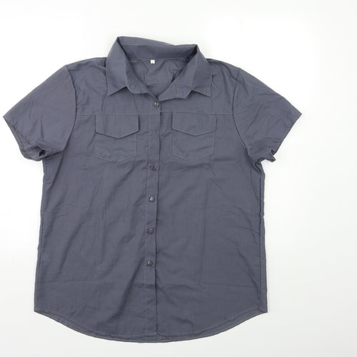 Preworn Mens Grey    Button-Up Size L