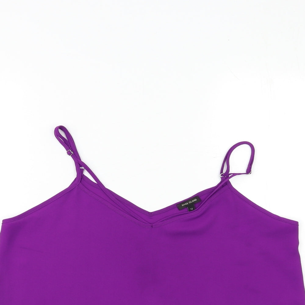 River Island Womens Purple   Basic Blouse Size 12