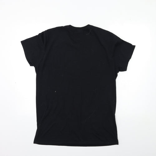 Gildan Mens Black    T-Shirt Size M