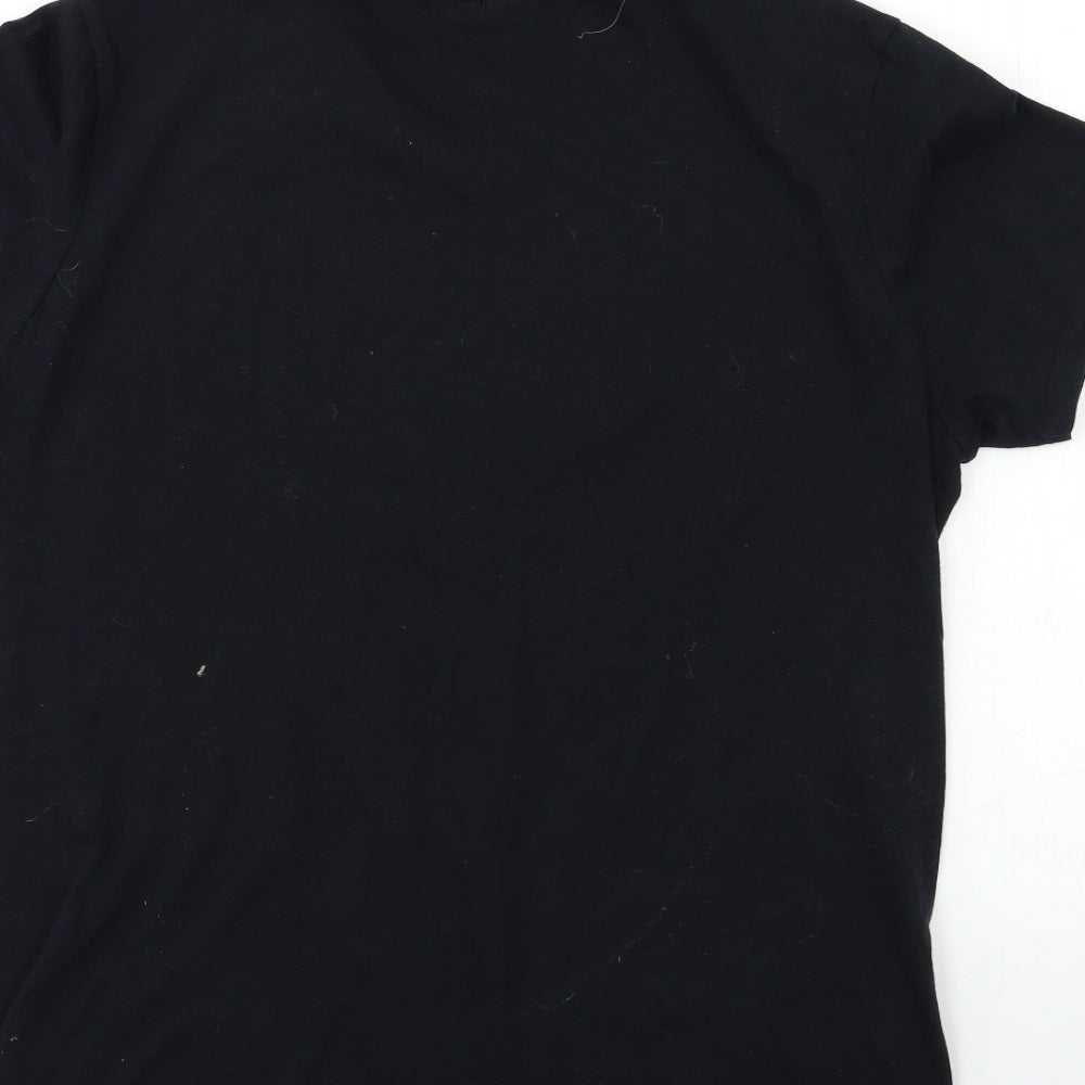 Gildan Mens Black    T-Shirt Size M