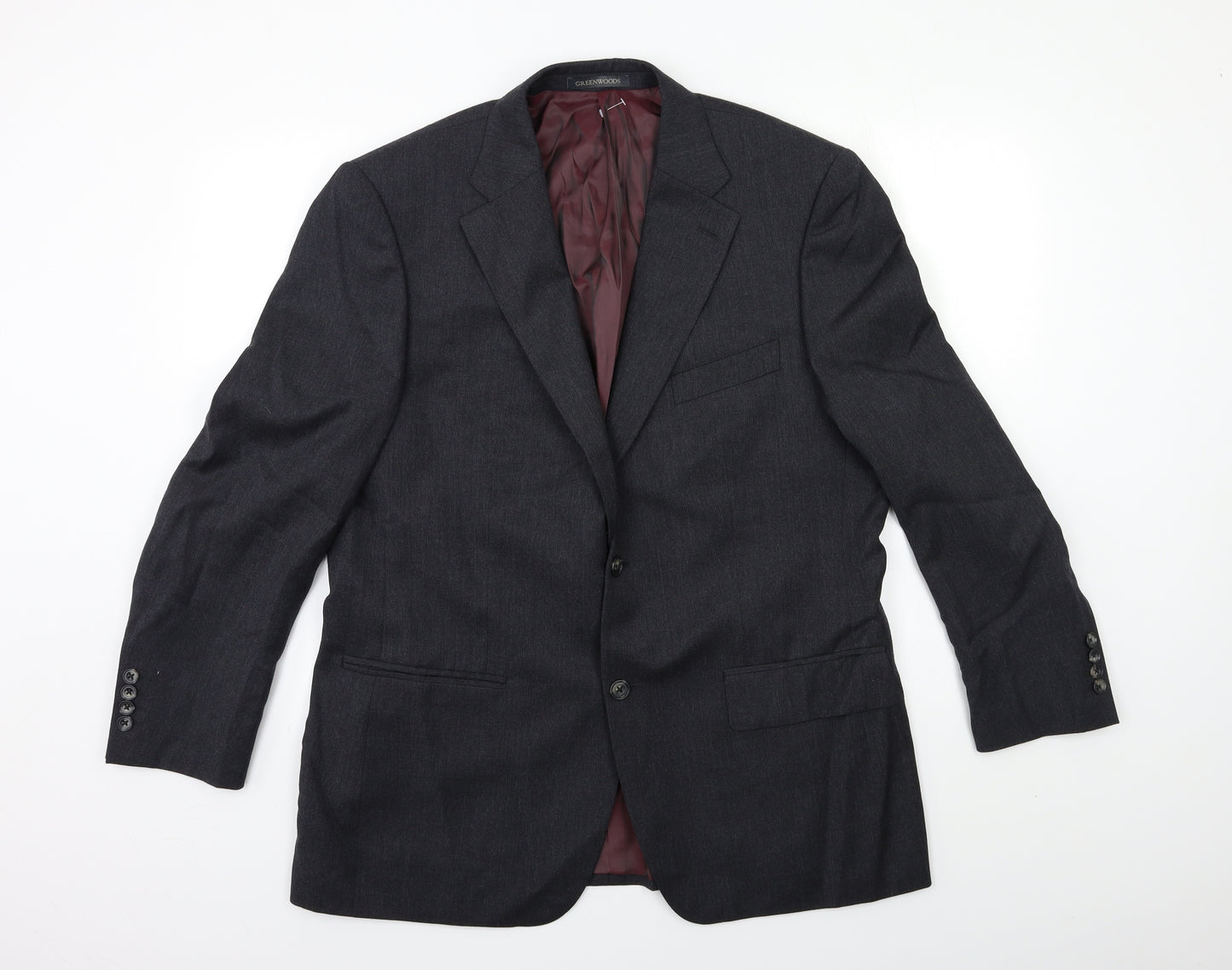 GREENWOOD Mens Grey   Jacket Suit Jacket Size 42