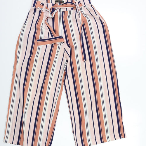 Zara Womens Pink Striped  Trousers  Size S L23 in