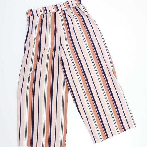 Zara Womens Pink Striped  Trousers  Size S L23 in