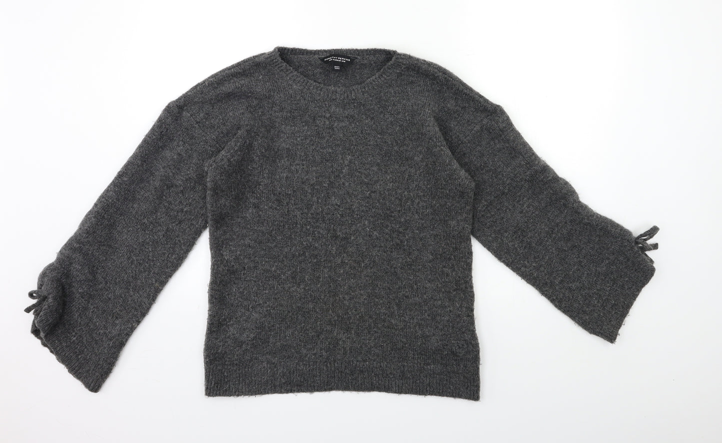 Dorothy Perkins Womens Grey  Knit Pullover Jumper Size 10