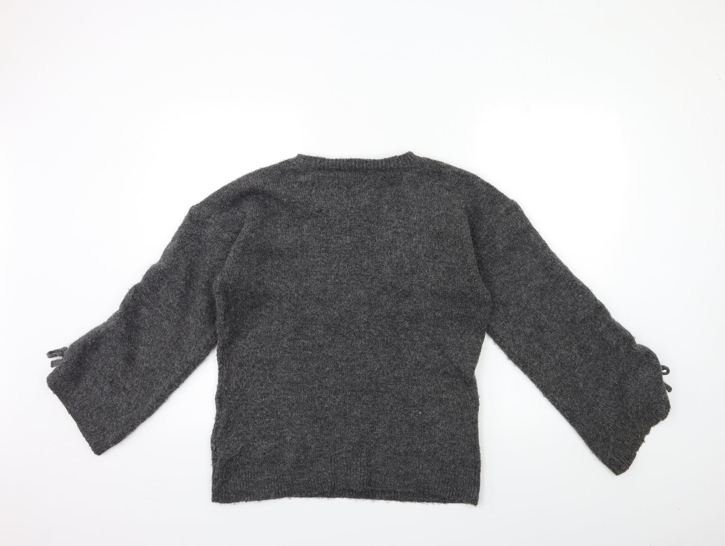 Dorothy Perkins Womens Grey  Knit Pullover Jumper Size 10