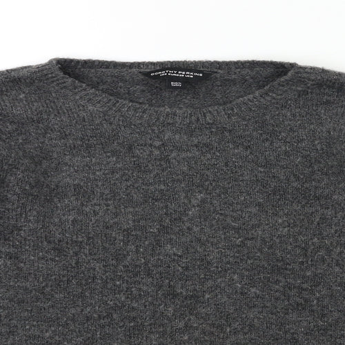 Dorothy Perkins Womens Grey  Knit Pullover Jumper Size 10