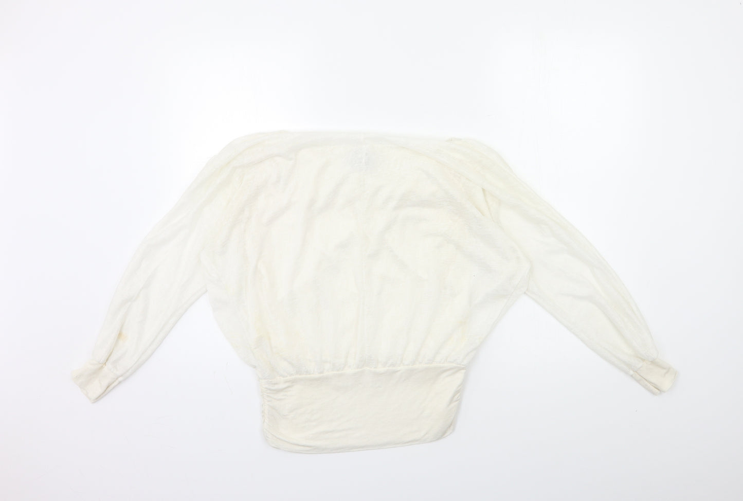 IZABEL Womens White   Basic Blouse Size 8