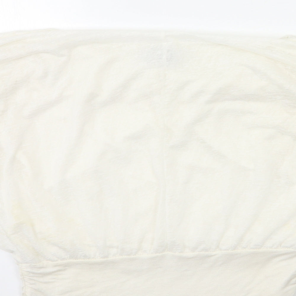 IZABEL Womens White   Basic Blouse Size 8